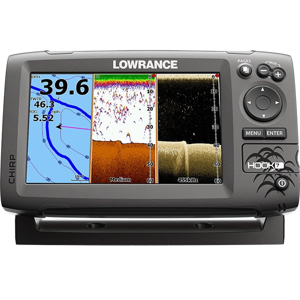  Эхолот-картплоттер Lowrance Hook-7 Mid/High/DownScan™