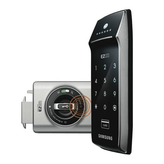  Накладной электронный замок для раздвижных дверей Samsung Ezon SHS-2320 Shark
