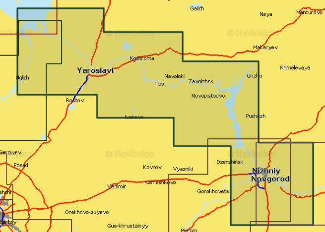  Карта для эхолота Rybinsk - N. Novgorod Рыбинск - Н. Новгород 5G625S2