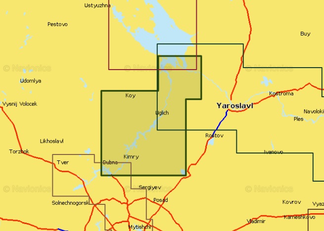  Карта для эхолота  Rybinskoe, Uglichskoe res Рыбинское, Угличское вдхр 5G623S2