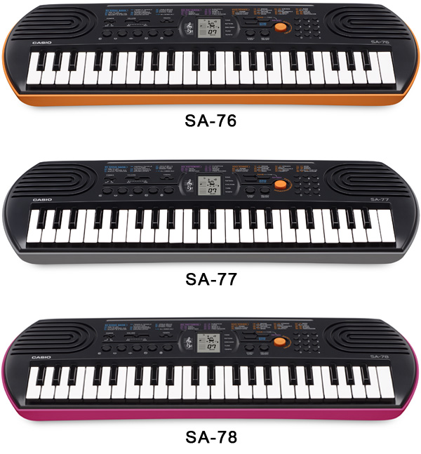 Casio SA-77, cинтезатор детский
