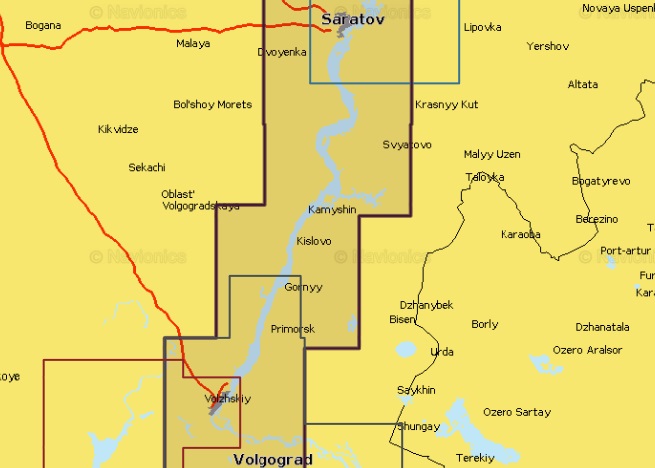  Карта для эхолота Saratov - Volgograd Саратов - Волгоград 5G629S2