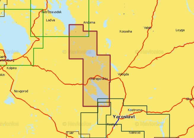  Карта для эхолота Volgo-Baltiyskiy channel Волго-Балтийский канал 5G624S2