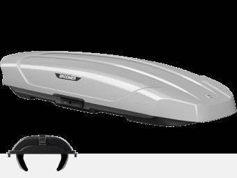 Автобокс Broomer Venture LS (450 л.) с быстрой системой крепления Fast Mount Серый глянец