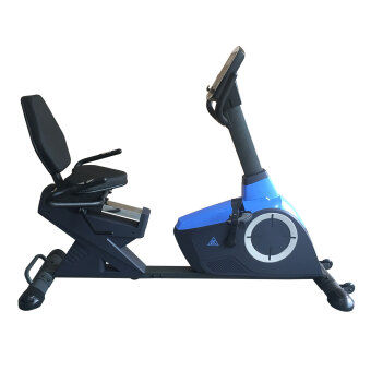 Горизонтальный велотренажер DFC B95303, серый/голубой