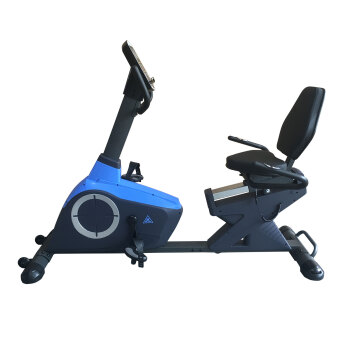 Горизонтальный велотренажер DFC B95303, серый/голубой