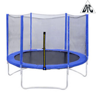 Каркасный батут DFC Trampoline Fitness 8FT-TR-LG/8FT-TR-B с сеткой 244х244 см синий