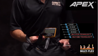 Металлоискатель Garrett Ace Apex c беспроводными наушниками MS-3 Z-Lynk