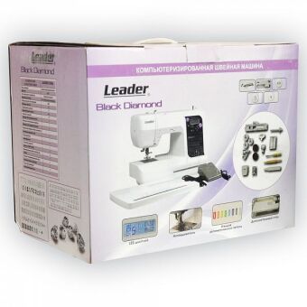Швейная машина Leader Black Diamond, белый/черный