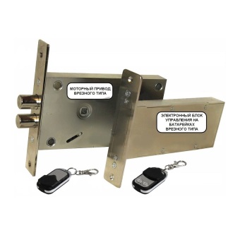 Врезной скрытый электронный замок невидимка Титан-Battery Internal 2 с врезным блоком управления