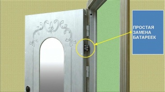 Врезной скрытый электронный замок невидимка Титан-Battery Internal 2 с врезным блоком управления