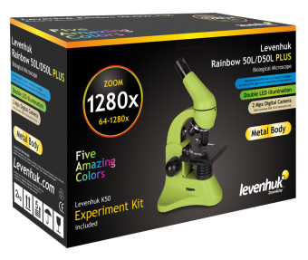 Микроскоп LEVENHUK Rainbow 50L PLUS Amethyst\Аметист