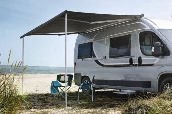 Маркиза MobileComfort ME350WG 3.5 м настенная электрическая, корпус белый, полотно светло-серое