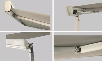 Маркиза MobileComfort ME350WG 3.5 м настенная электрическая, корпус белый, полотно светло-серое