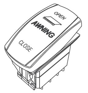 Маркиза MobileComfort ME250WG 2.5 м настенная электрическая, корпус белый, полотно светло-серое