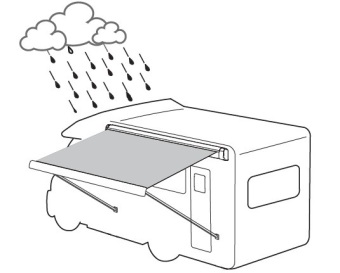 Маркиза MobileComfort ME250WG 2.5 м настенная электрическая, корпус белый, полотно светло-серое