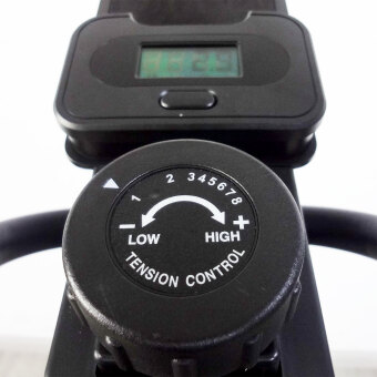 Эллиптический тренажер DFC Challenge ProMAX E8019CR, черный/красный