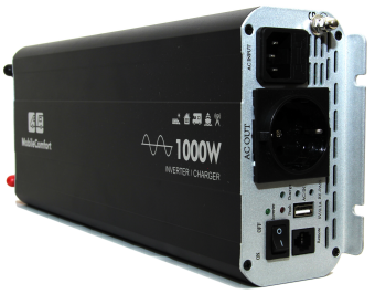 Инвертор с зарядным устройством MobileComfort S1024-BC, чистый синус, 1000Вт, 24В