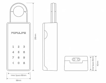 Умная электронная кодовая ключница мини сейф Selock Hotel Populife
