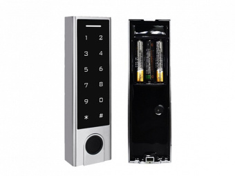 Беспроводной биометрический накладной замок Selock Hasp Bio с антивандальной всепогодной кодовой панелью