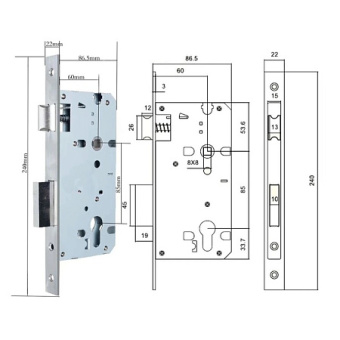 Электронная дверная ручка замок Selock Hotel Hand с возможностью удаленной смены кода