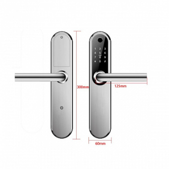 Врезной биометрический замок Selock Hotel Street с возможностью установки на улице