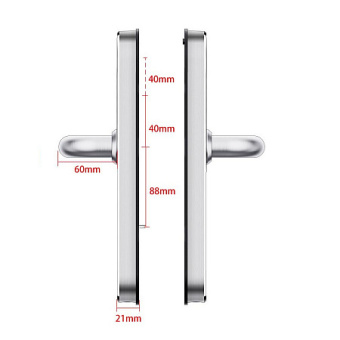 Врезной биометрический замок Selock Hotel Street с возможностью установки на улице