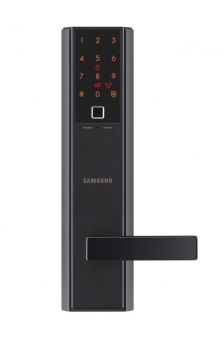 Врезной электронный дверной замок Samsung SHP-DH538 Black с отпечатком пальца, SHP-DH538MU/VK