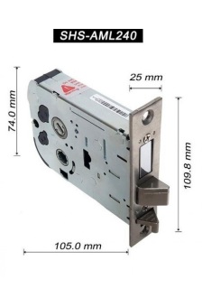 Врезной электронный дверной замок Samsung SHP-DH538 Black с отпечатком пальца, SHP-DH538MU/VK