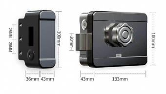 Накладной биометрический электронный замок Selock Bio