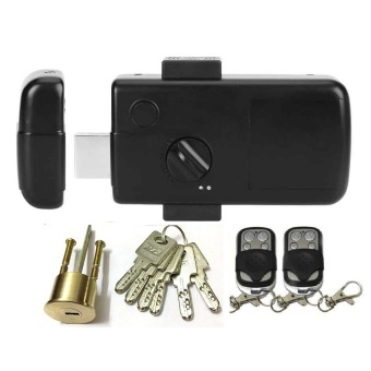 Электронный всепогодный автономный накладной замок с механическим ключом и пультом Selock Key