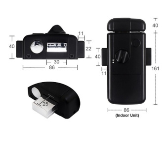 Электронный всепогодный автономный накладной замок с механическим ключом и пультом Selock Key
