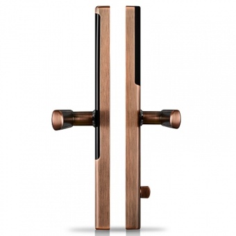 Врезной биометрический замок Selock Hotel Brown с возможностью дистанционного управления и доступа