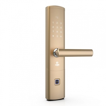Врезной биометрический замок Selock Hotel Gold с возможностью дистанционного управления и доступа