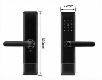 Врезной биометрический замок Selock Hotel Lux с возможностью дистанционного управления и доступа