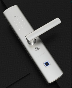 Врезной биометрический замок Selock Hotel Silver с возможностью дистанционного управления и доступа