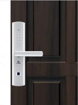 Врезной биометрический замок Selock Hotel Silver с возможностью дистанционного управления и доступа