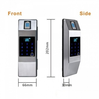 Биометрический замок Selock Smart Glass для установки на стеклянные двери