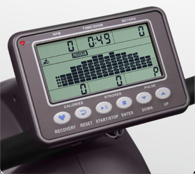 Гребной тренажер Oxygen TYPHOON HRC черный/серый