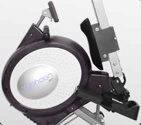 Гребной тренажер Oxygen TYPHOON HRC черный/серый