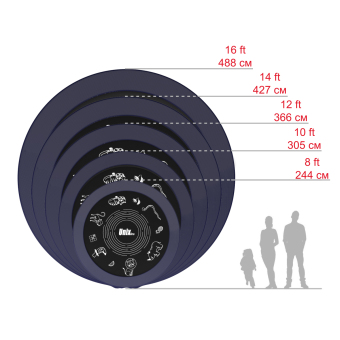 Каркасный батут Unix Line 14ft Supreme Game 427х427х269 см blue