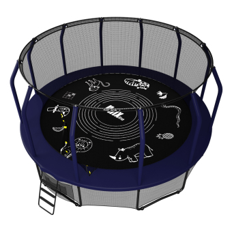 Каркасный батут Unix Line 14ft Supreme Game 427х427х269 см blue