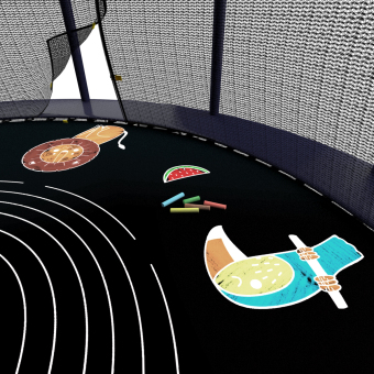 Каркасный батут Unix Line 14ft Supreme Game 427х427х269 см blue