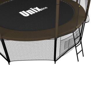 Батут UNIX line 8 ft Black&Brown (Outside)