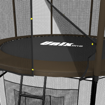 Батут UNIX line 8 ft Black&Brown (Outside)