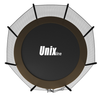 Батут UNIX line 8 ft Black&Brown (Outside)
