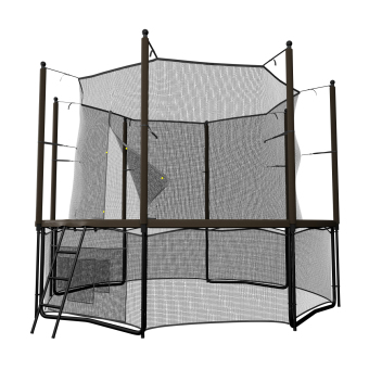 Каркасный батут Unix Line 8ft inside 244х244х241 см brown