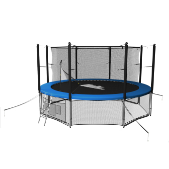Каркасный батут Unix Line 10ft Classic (inside) 305х305х241 см синий/зеленый