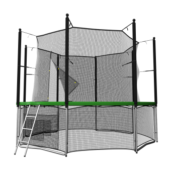 Каркасный батут Unix Line 8ft Classic (inside) 244х244х241 см синий/зеленый