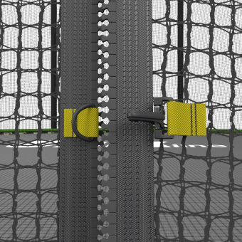 Каркасный батут Unix Line 8ft Classic (inside) 244х244х241 см синий/зеленый